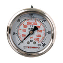 Manometru glicerina Manometru Ceas 63mm 0-300 bar Filet 1/4" spate