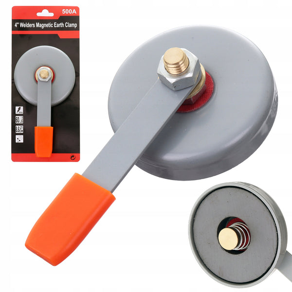 Maner magnetic pentru cablu de masa pentru sudura, 500A, 85mm