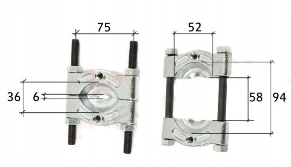 Extractor, demontator, pentru rulmenti roti, bucse 30-50mm