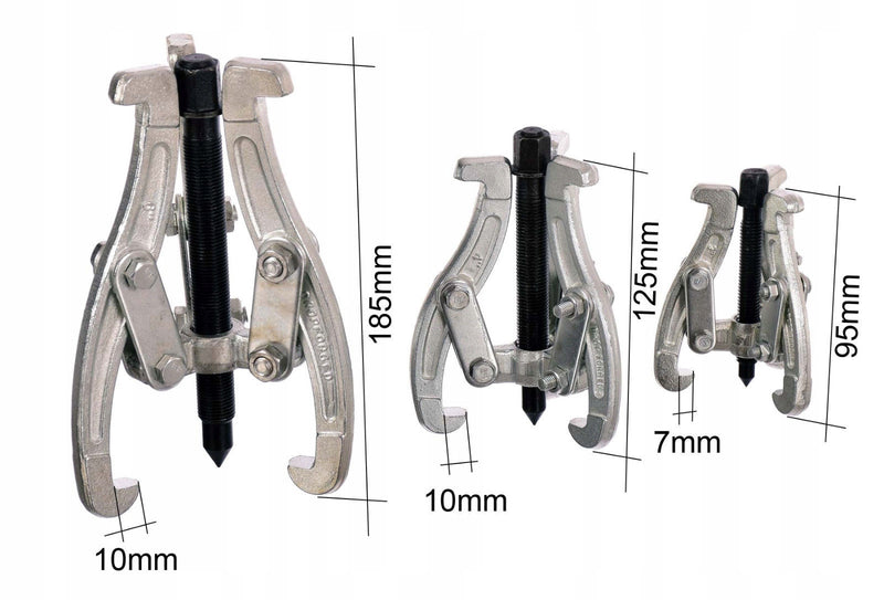 Set de extractoare de rulmenti, cu 3 brate, 3 bucati