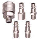 Set dopuri + conector rapid 1/4' pentru pneumatica