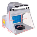 Cabina de pictura pentru modelare 4x Suport pentru aerograf Iluminare LED