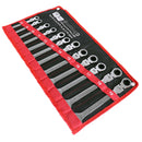 Chei cu cap deschis, cu clichet, sparte, imbinate, otel CrV, 12 bucati, 8-19 mm