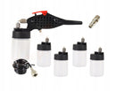 Kit aerograf, mini pistol vopsit, retus zgarieturi vopsea auto si aplicatii DIY, 8 buc
