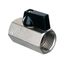 Supapa pneumatica cu bila 1/2" din alama nichelata pentru pneumatica si hidraulica