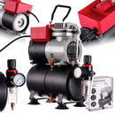 Compresor pentru Aerograf cu Filtru si Regulator Rezervor 3L 30-35l/min TC Technic 666B2