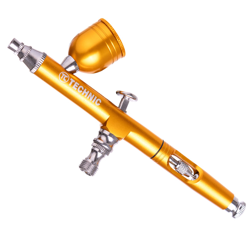 Aerograf de modelare cu duza de 0,3 mm B-130 MINI PISTUL DUBA ACTIUNE GOLD