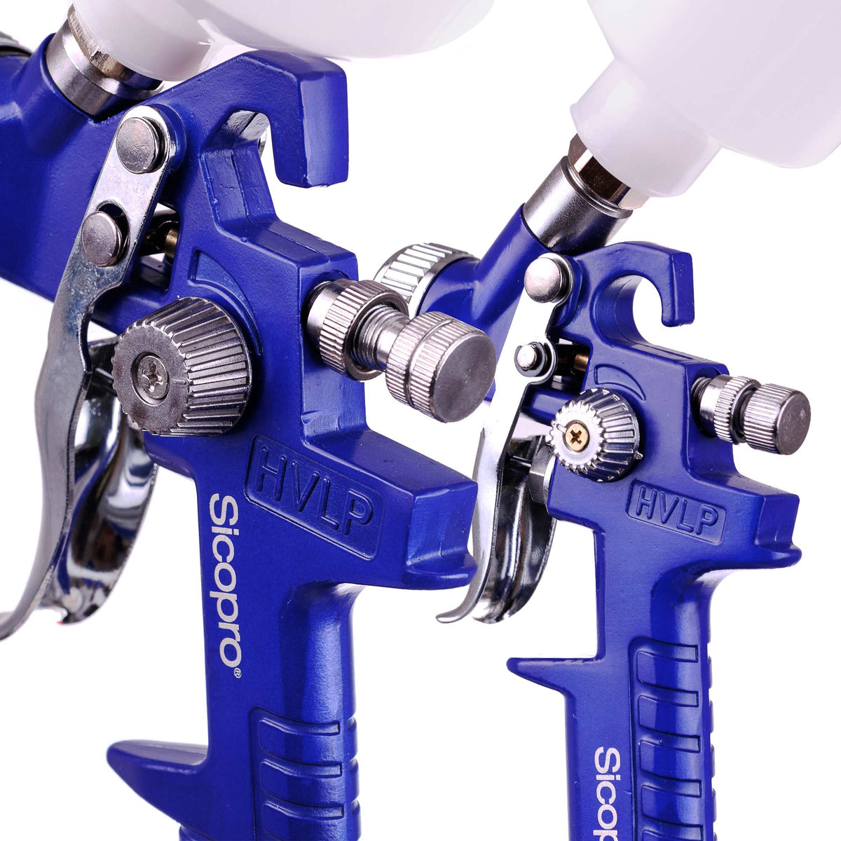 SET 3x Pistol de vopsit universal SICOPRO HVLP cu duza 0.8 + 1.4 + 1.7