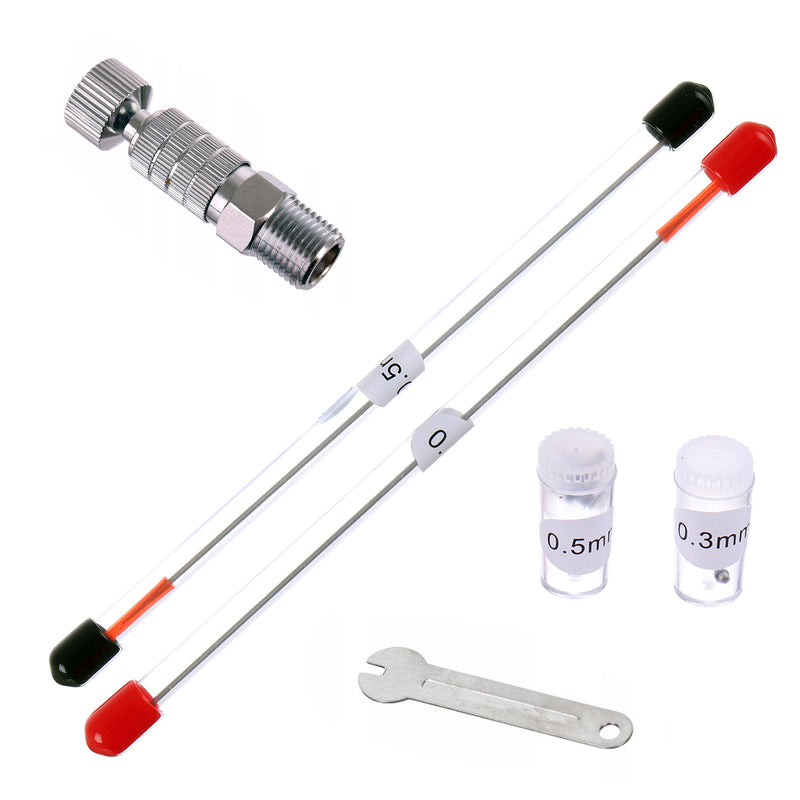 Aerograf Airbrush HS-80KT  3x Duza 0,2mm 0,3mm 0,5mm conector rapid