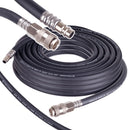 Furtun pneumatic din cauciuc 10m 8x14mm cu conectori rapizi pentru compresor, flexibil