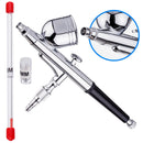 Airbrush AB-130 cu duza 0,3mm + 0,2mmprofesional dubla actiune rezervor 7cm3