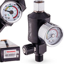 Reductor cu Filtru pentru Pistol de Vopsit Regulator de Presiune cu Manometru cu geam FAR02