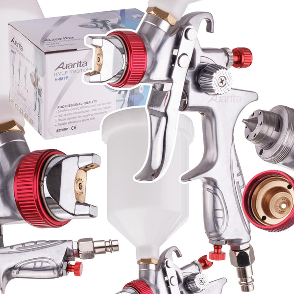 Pistol de vopsit cu aer comprimat H-887P HVLP 1,3 | 1,4 | 1,7 | 2,0 | 2,5 mm AUARITA