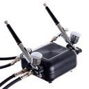 Compresor silentios pentru DOUA Aerografie 2x Airbrush 0.3 Furtun 170cm Reglare