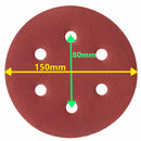 Set 25 bucati hartii de slefuit TC Technic, pentru slefuitor, smirghel granulatie P180, 150mm, 6 gauri