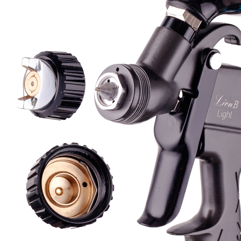Pistol de vopsit AUARITA MINI LION B LIGHT cu duza de 0.8 | 1.0 | 1.2 mm HVLP