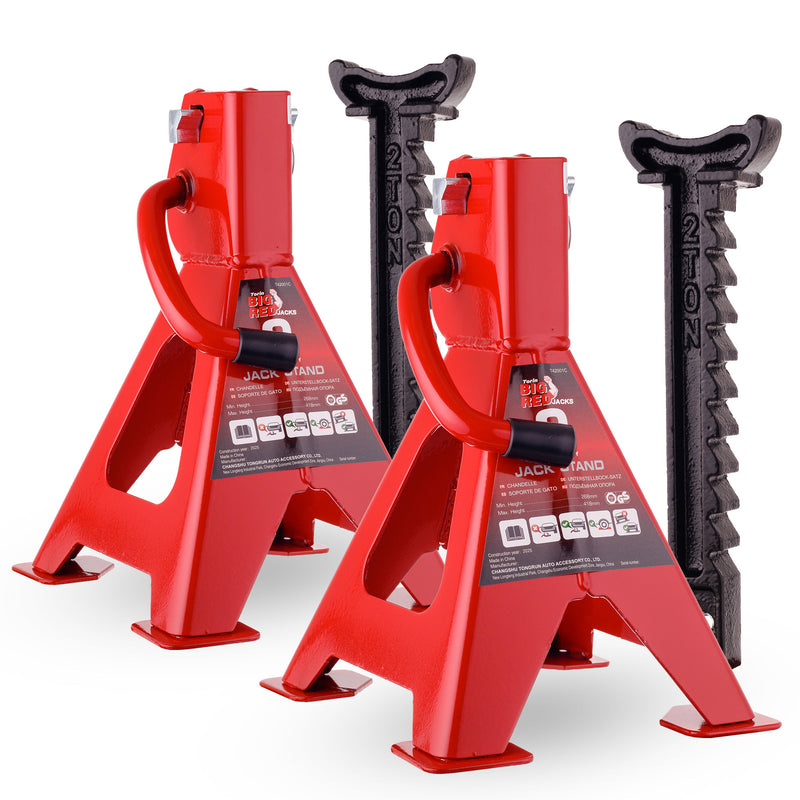 SET 2 Suporturi pentru Ridicat Vehicule BIG RED, capre, 2T 2000KG