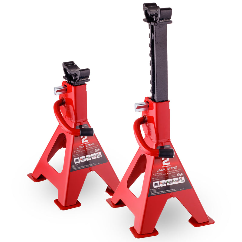 SET 2 Suporturi pentru Ridicat Vehicule BIG RED, capre, 2T 2000KG