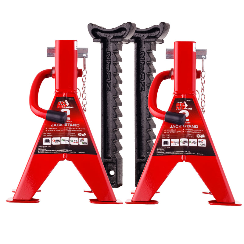 SET 2 Suporturi pentru Ridicat Vehicule BIG RED, capre, 2T 2000KG