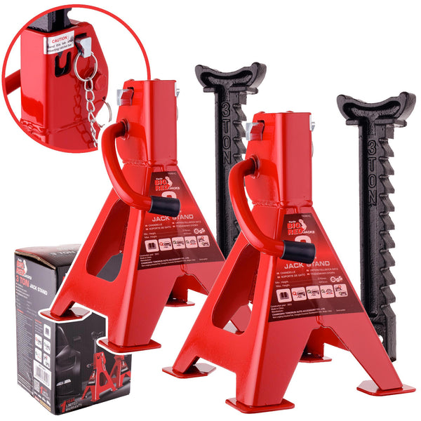 Suport capre suspendare auto 2 piese, 3 tone, BIG RED T43001C, cu blocare