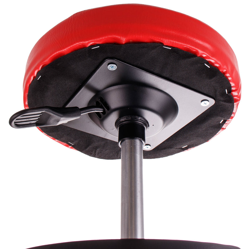 Scaun Taburet de atelier pivotant Scaun de atelier Roti cu rulment cu bile Big Red