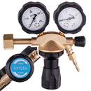 Reductor Presiune Oxigen TC Technic 0-10 Bar 30 m3/h din Alama cu 2 Manometre