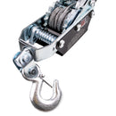 Troliu manual cu franghie 4T, 3 carlige, 2 pinioane