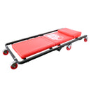 Sezlong de atelier pliabil, carucior de atelier 90cm BIG RED Roti cu rulment cu bile