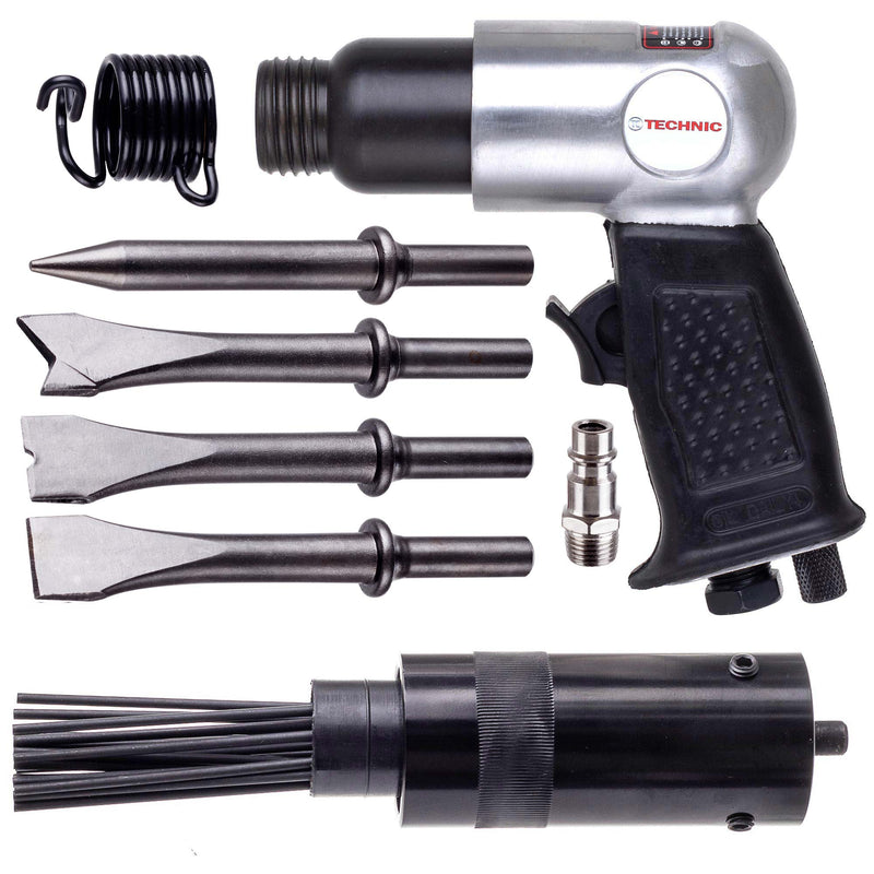 Ciocan pneumatic de impact pentru compresor Technic AT-8039DA ace + dalti