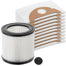 Saci sintetic 10 buc si Filtru Lavabil pentru aspiratoarele KARCHER A 2004 2054 WD 2.200 2.250 MV 2