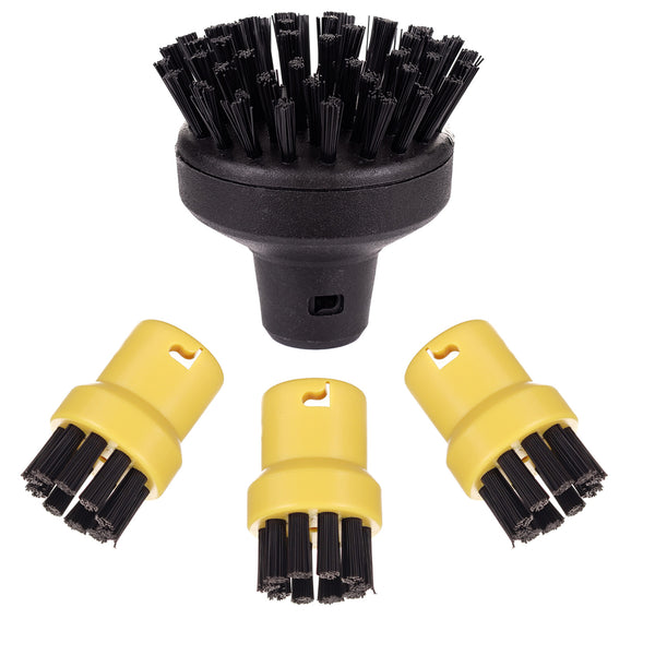 Set pentru Karcher, compatibil Karcher SC, 3 buc perie mic galben, 1 buc perie mare negru