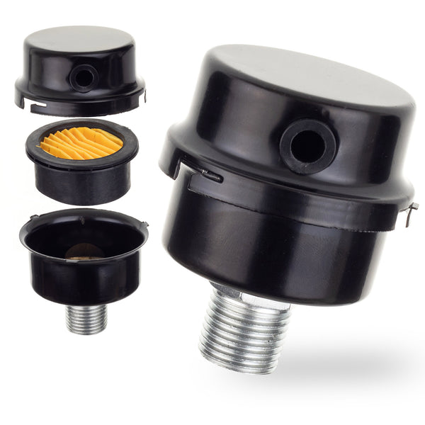 Filtru de aer de intrare cu capac metalic pentru compresor 1/2" 20mm Technic CS-12M