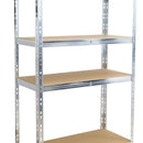 Etajera metalica 5 polite MDF 180x90x40 cm, 175 kg/polita, montaj fara surub, prin clipsare, cadru metalic din otel galvanizat, depozitare