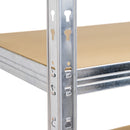 Etajera metalica 5 polite MDF 180x90x40 cm, 175 kg/polita, montaj fara surub, prin clipsare, cadru metalic din otel galvanizat, depozitare