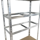 Etajera metalica 5 polite MDF 180x90x40 cm, 175 kg/polita, montaj fara surub, prin clipsare, cadru metalic din otel galvanizat, depozitare