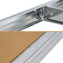 Etajera metalica 5 polite MDF 180x90x40 cm, 175 kg/polita, montaj fara surub, prin clipsare, cadru metalic din otel galvanizat, depozitare