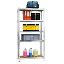 Etajera metalica 5 polite MDF 180x90x40 cm, 175 kg/polita, montaj fara surub, prin clipsare, cadru metalic din otel galvanizat, depozitare
