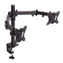 Suport birou 2 monitorae, Negru, pt monitor 10"-30" pana la 7kg, reglabil