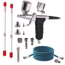 Aerograf Airbrush BD-116K Furtun si Duza 0,2mm 0,3mm 0,5mm Doua Rezervoare 9 ml