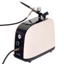 Compresor cu aerograf 0,3mm si furtun HS-386KW alb