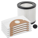 Saci sintetic 5 buc si Filtru Lavabil pentru aspiratoarele KARCHER A 2004 2054 WD 2.200 2.250 MV 2