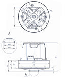 Motor pentru aspirator Karcher VC 6100 6200 6300 Rowenta Philips 1600W