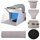 Cabina de pulverizare cu ventilator, Technic HS-E420DCLBK, iluminat