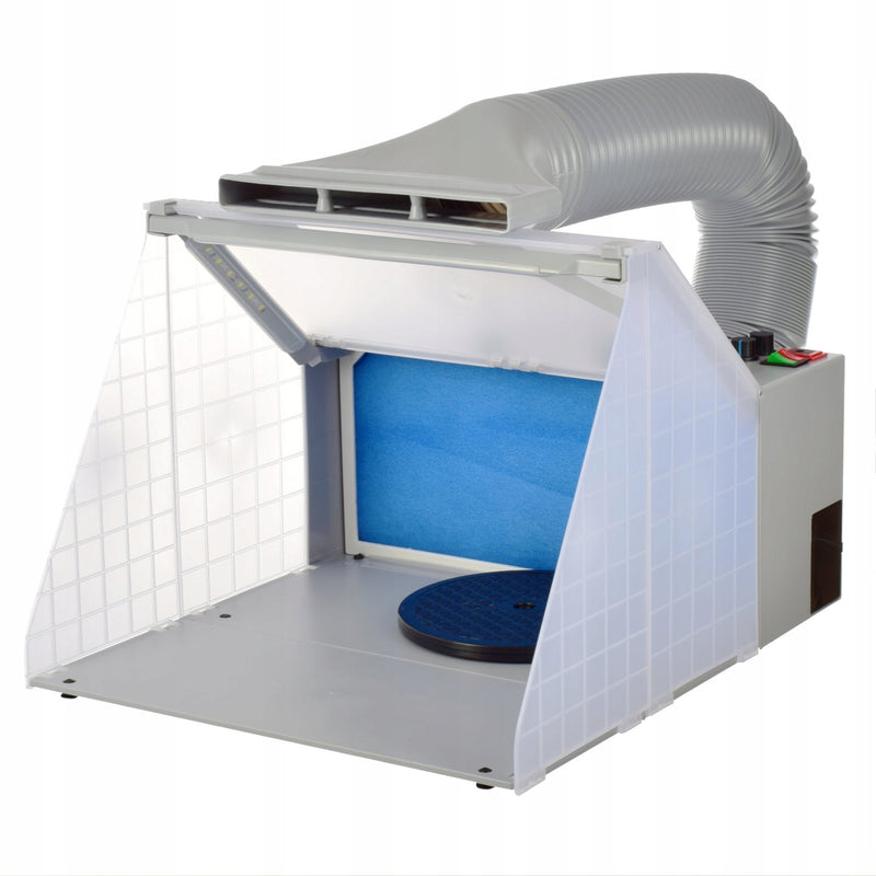 Cabina de pulverizare cu ventilator, Technic HS-E420DCLBK, iluminat