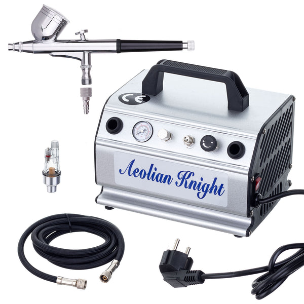 Compresor cu aerograf si filtru regulator Furtun AS179K 40 l/min