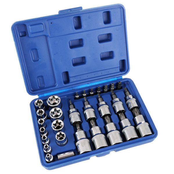 Trusa 29 piese chei tubulare torx si capete biti torx JC1533