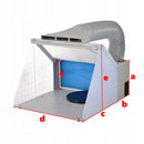 Cabina de pulverizare cu ventilator, Technic HS-E420DCLK, iluminat