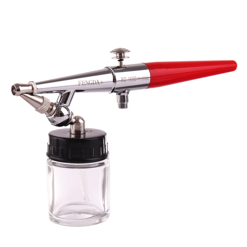 Aerograf Airbrush BD-158S Furtun si Duza 0,5mm 0,8mm 1,0mm Doua Rezervoare 20 ml