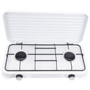 Aragaz 2 ochiuri, alimentare butelie, alb, portabil