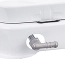 Aragaz 2 ochiuri, alimentare butelie, alb, portabil, cu furtun si reductor